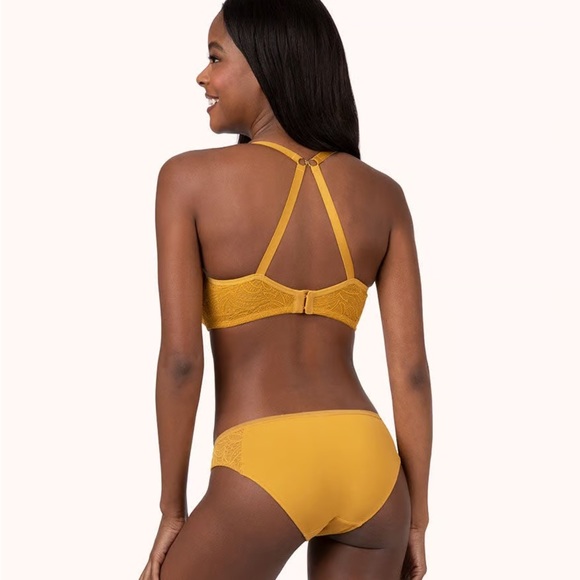 Lively The Unlined Lace Bra in Turmeric 36DDD - Picture 4 of 7